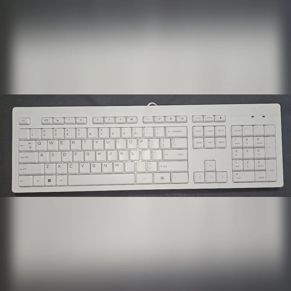 Corded HP White Keyboard NWOT